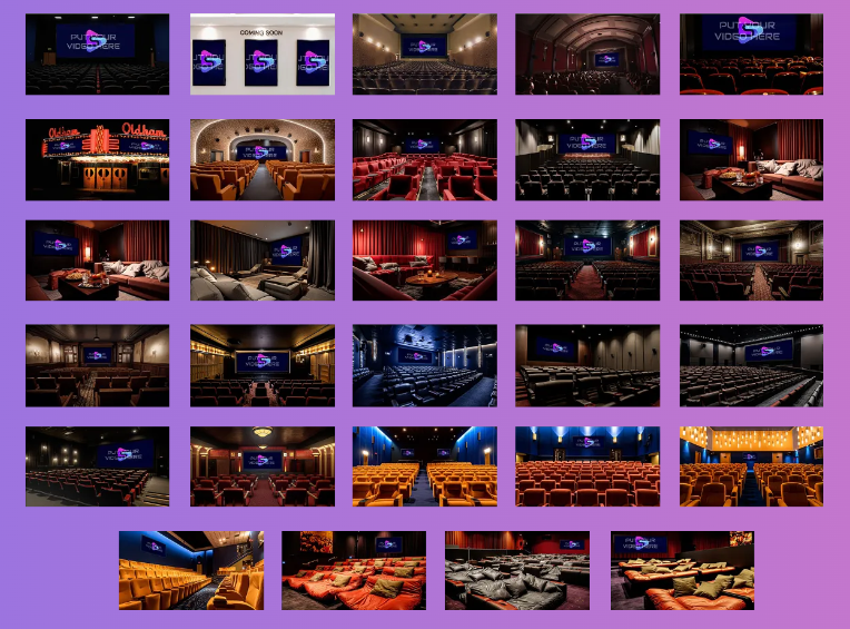 Cinema Virtual Video Studios Backdrops