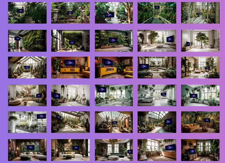 Indoor Gardens Virtual Video Studios Backdrop