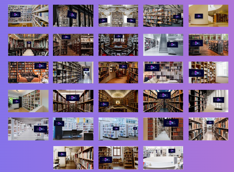 Libraries Virtual Video Studios Backdrops