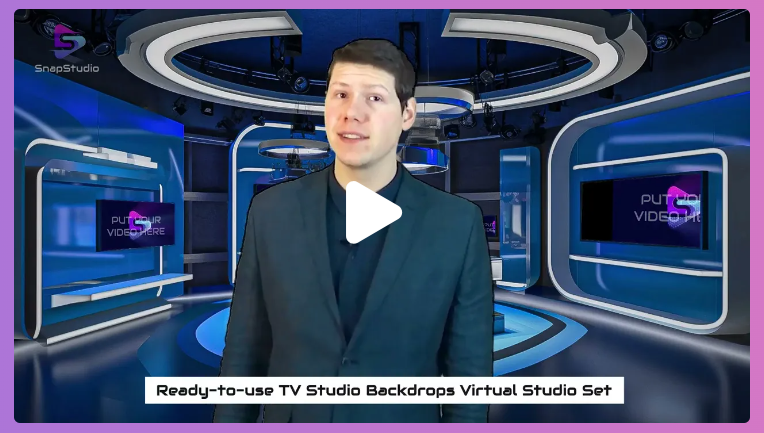 Virtual Video TV Studio Spokesperson