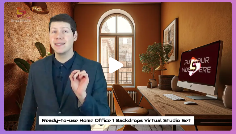 Home Office Video Virtual Studio