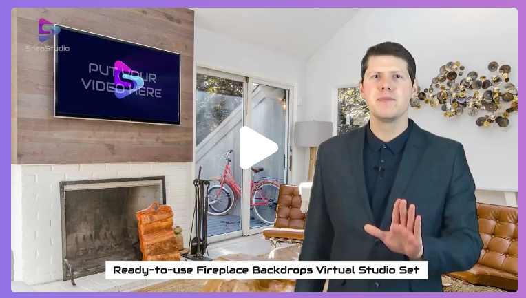Fireplace Virtual Video Studio