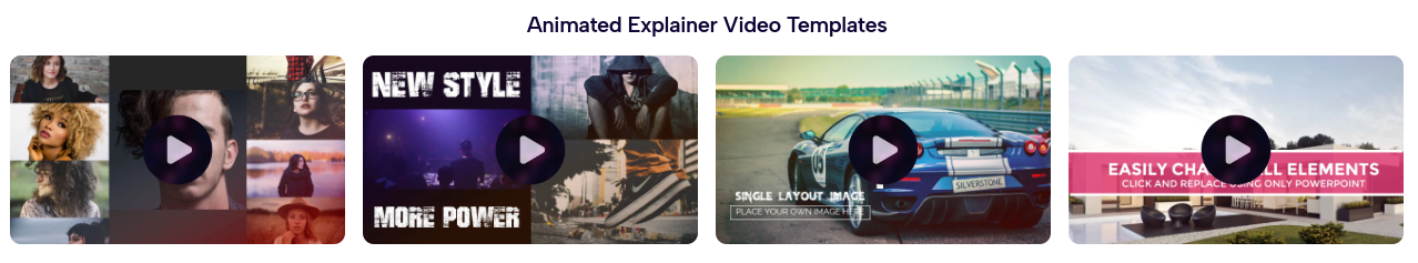 Video explainer templates