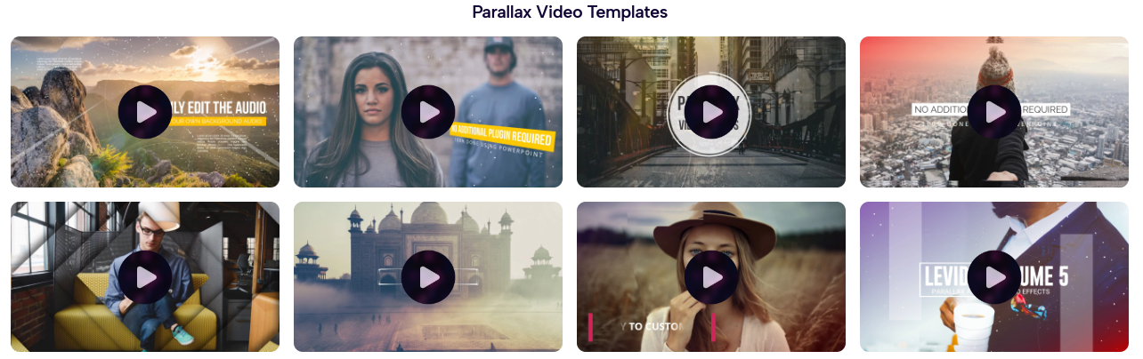 Parallax Video Templates